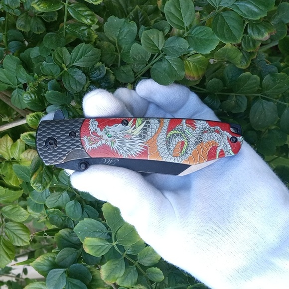 Other - Collectible Chinese Dragon Red  Knife New